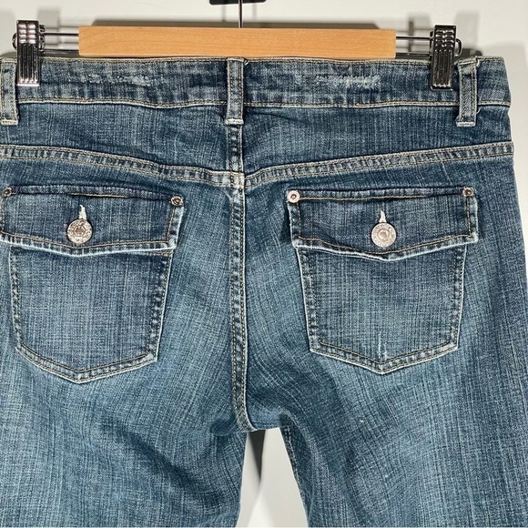 Banana Republic Bootcut Jeans Women Medium Wash Denim Y2K Stretch Pants Size 6 - Picture 5 of 6